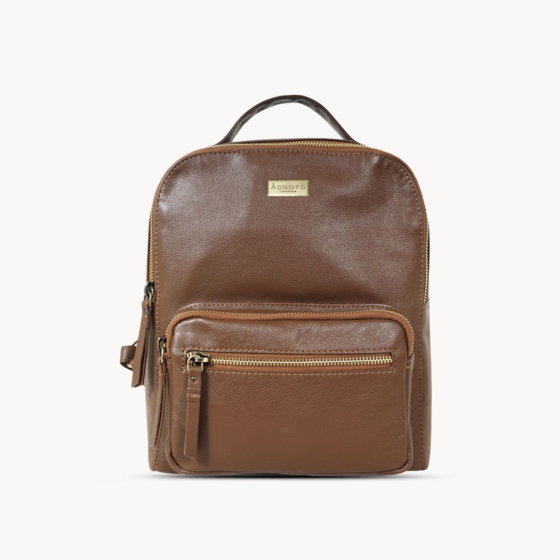 ANGEL' Nappa Full Grain Leather Zip-top Backpack main product photo