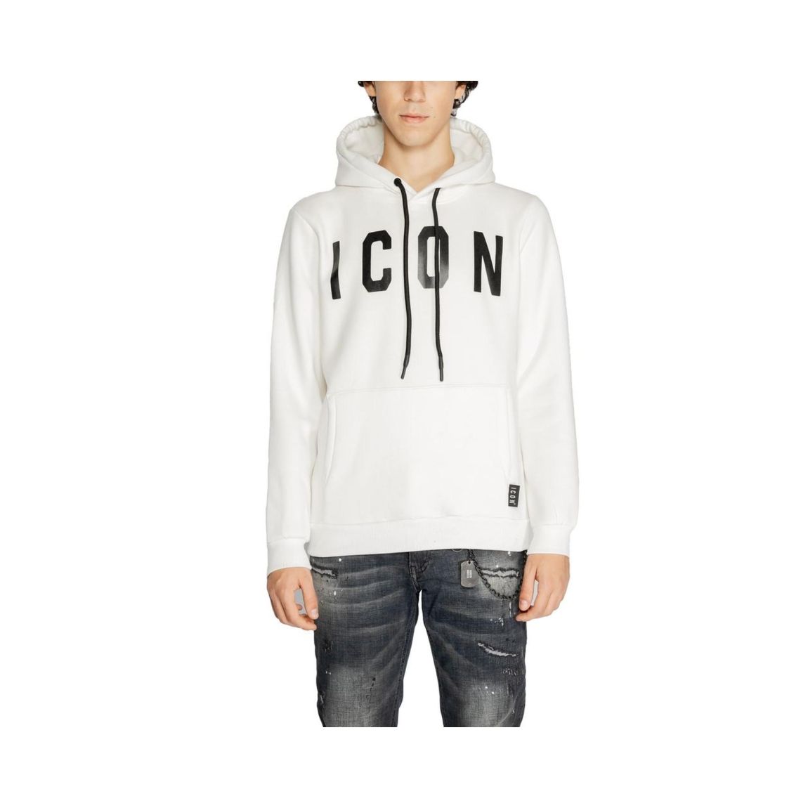 ICON Logo Hoodie Casual Style - White Sweaters main product photo