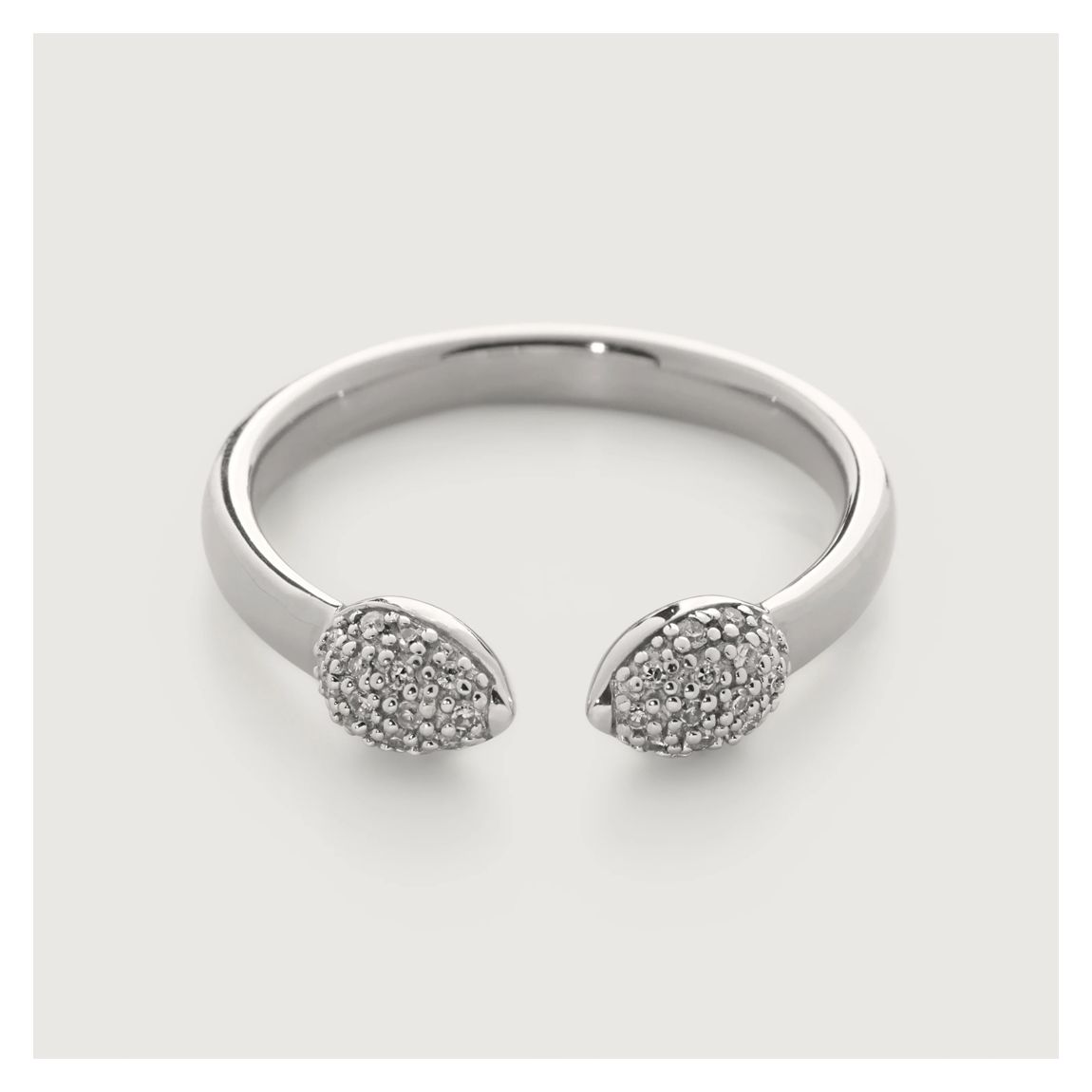 Sterling Silver Fiji Bud Stacking Diamond Ring - Diamond main product photo