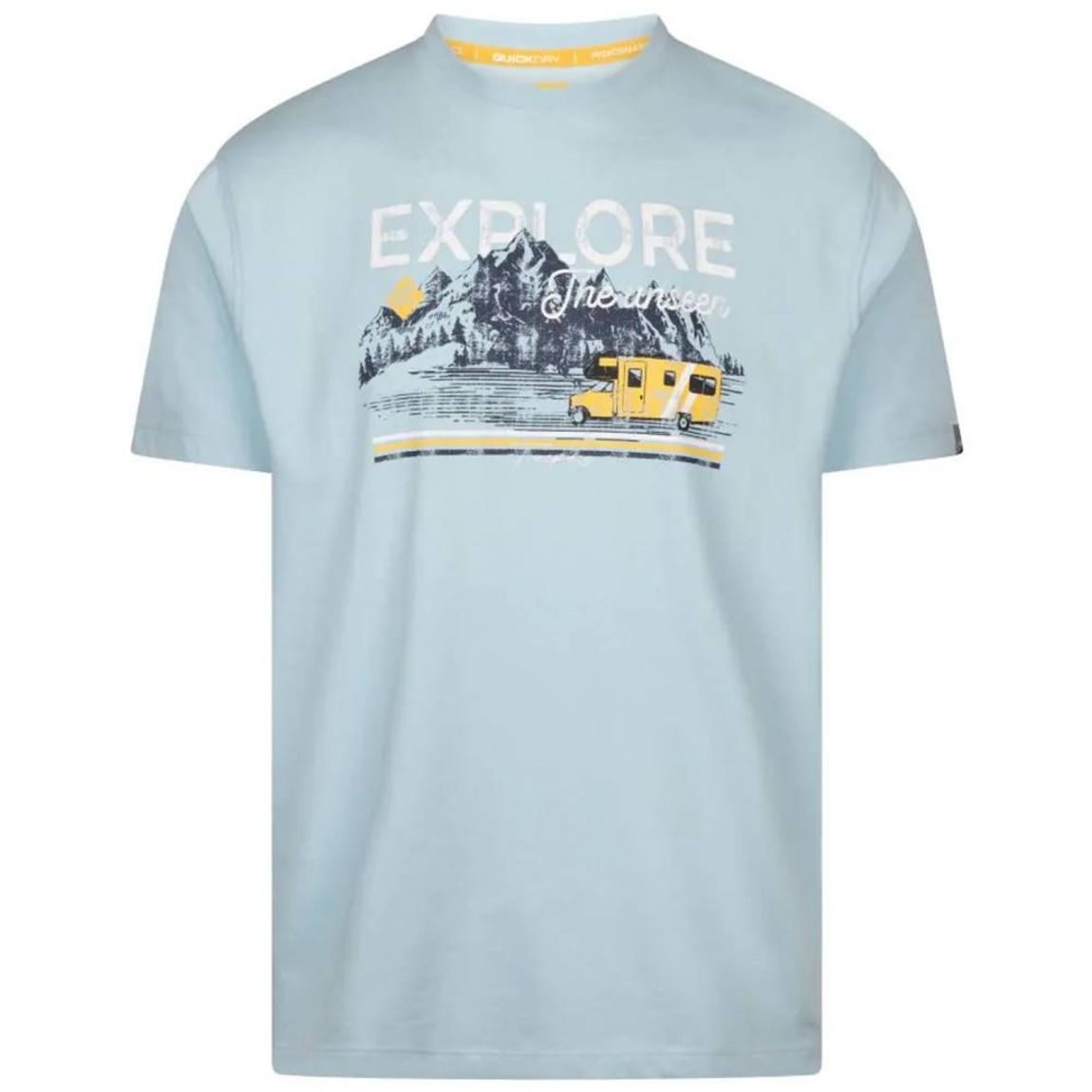 Mens Thelon Printed Casual T-Shirt Seafoam Marl main product photo
