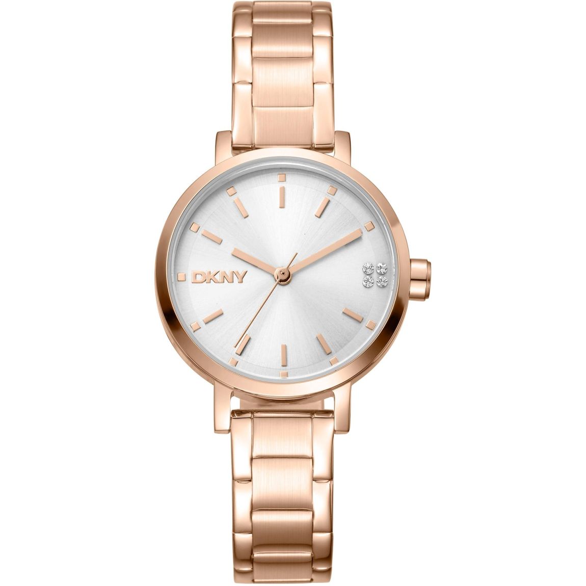 Steel Strap Quartz Analog Watch with Logo Dial and Deployant Clasp main product photo