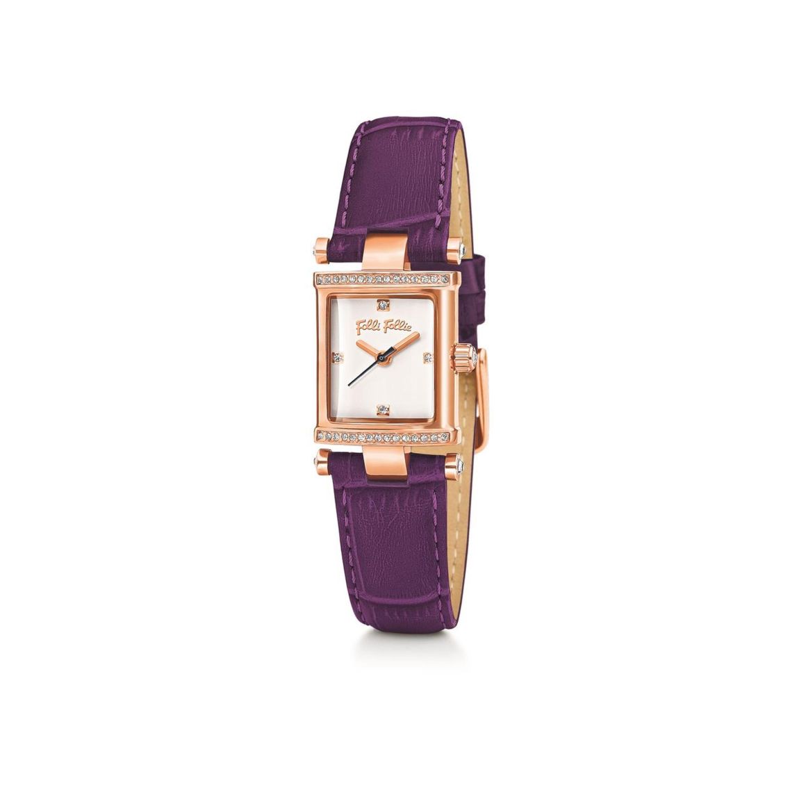 Elegant Timepiece with Sparkling Accents and Stylish Strap Wo - main product photo