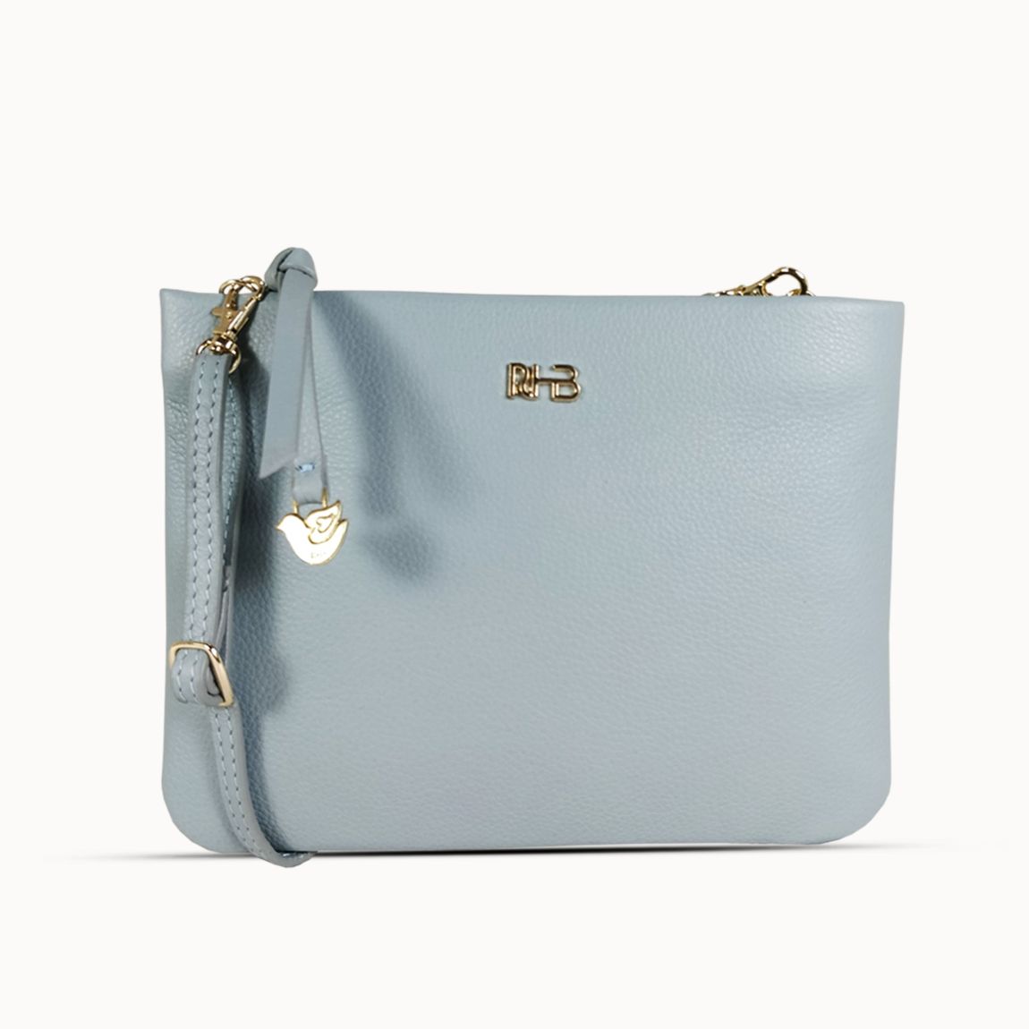 SOPHIA' Pebble Grain Zip Top Leather Crossbody Bag main product photo