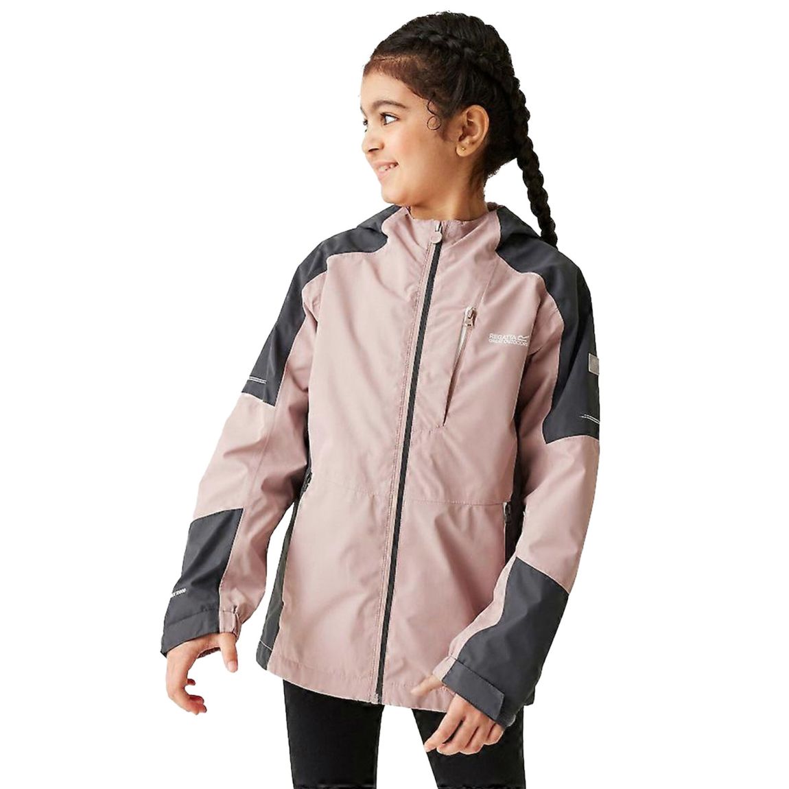 Waterproof Jacket Calderdale II Polyester Dusky Rose/Seal Grey main product photo