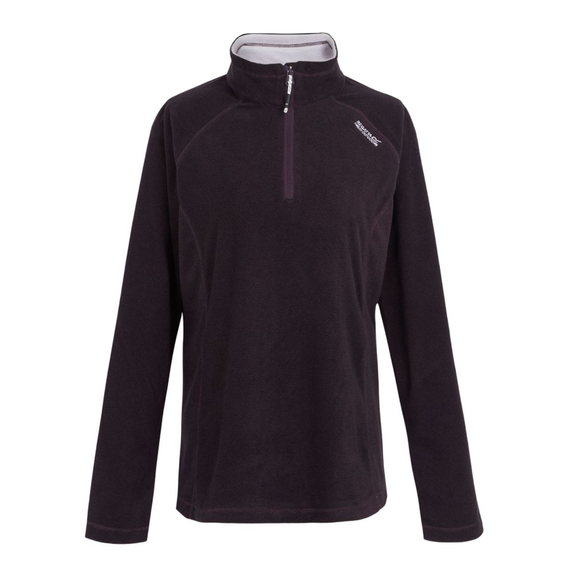 Great Outdoors Womens/Ladies Montes Half Zip Fleece Top Deep Plum/Black main product photo