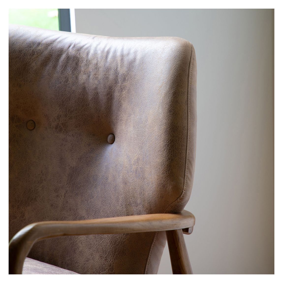 Creww Armchair, Brown Leather main product photo