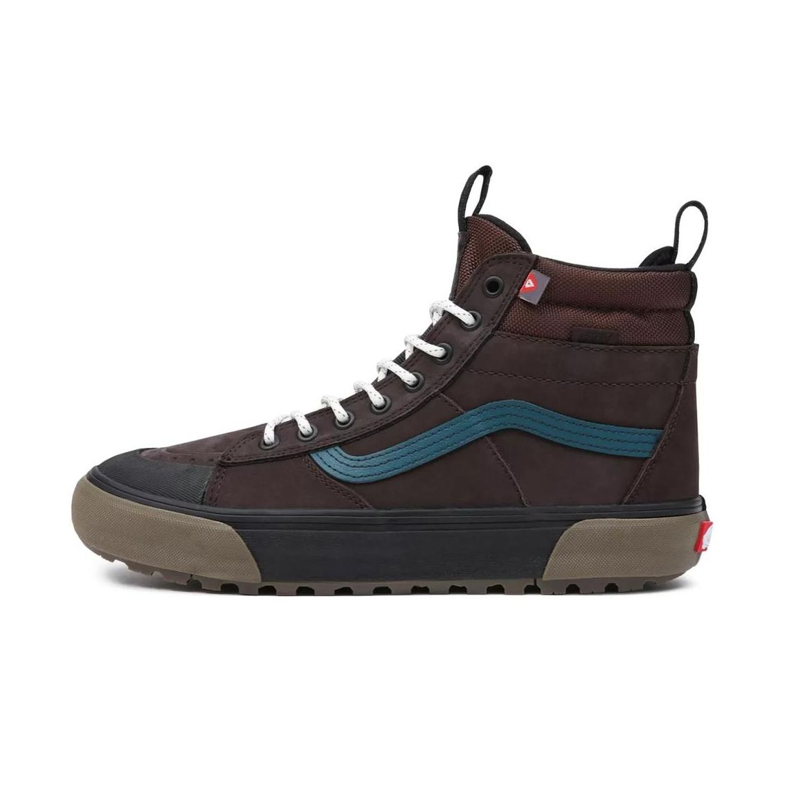LeatherSneakerswithMetalEyeletsandRoundToe - Brown Sneakers main product photo