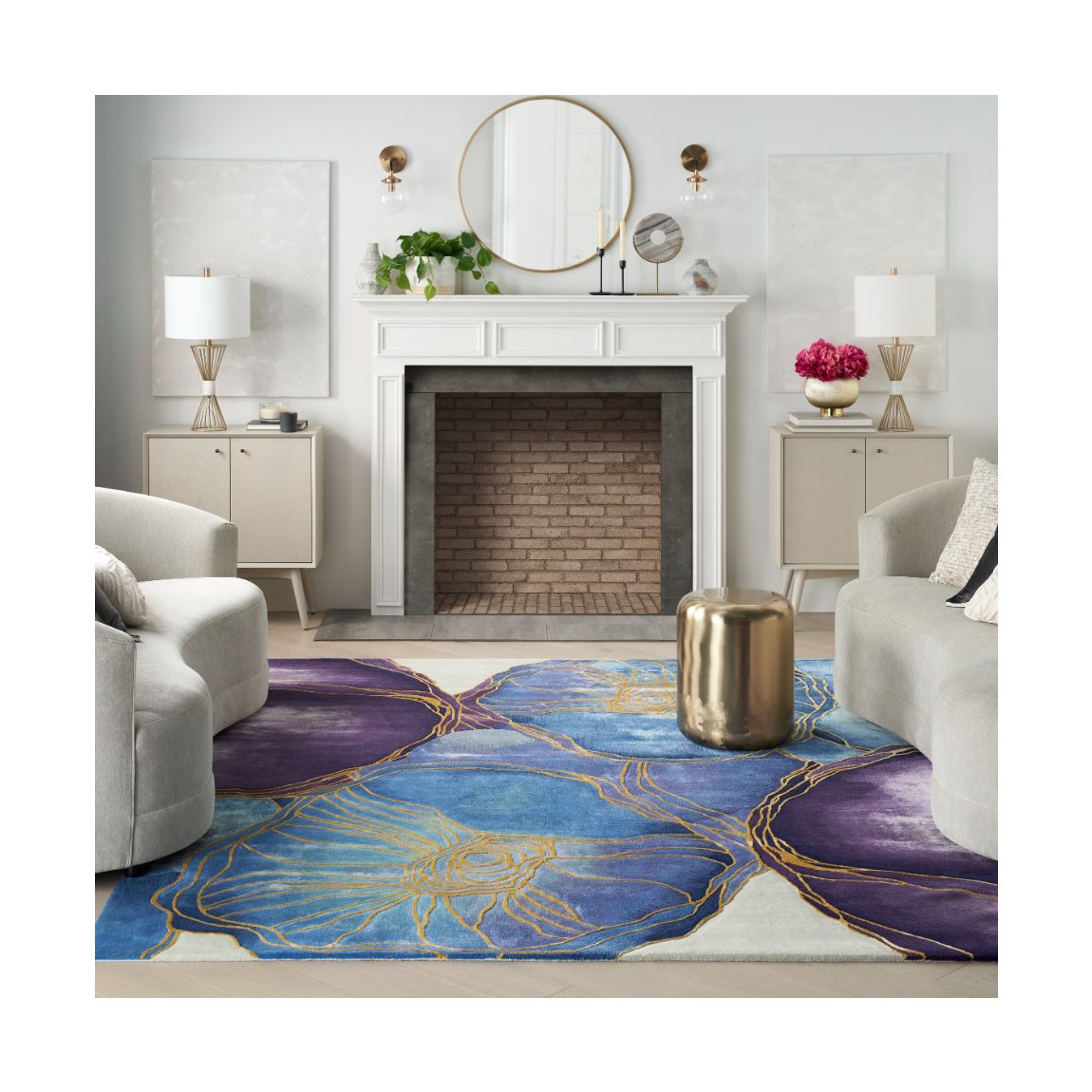Prismatic - Blue Gold - 297cm x 236cm main product photo