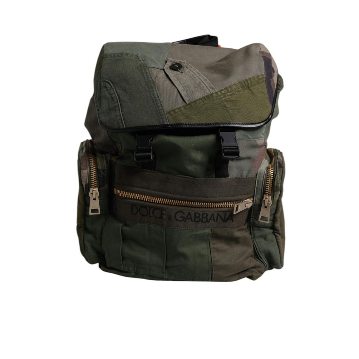 Patchwork Backpack MultiPocket - Green main product photo
