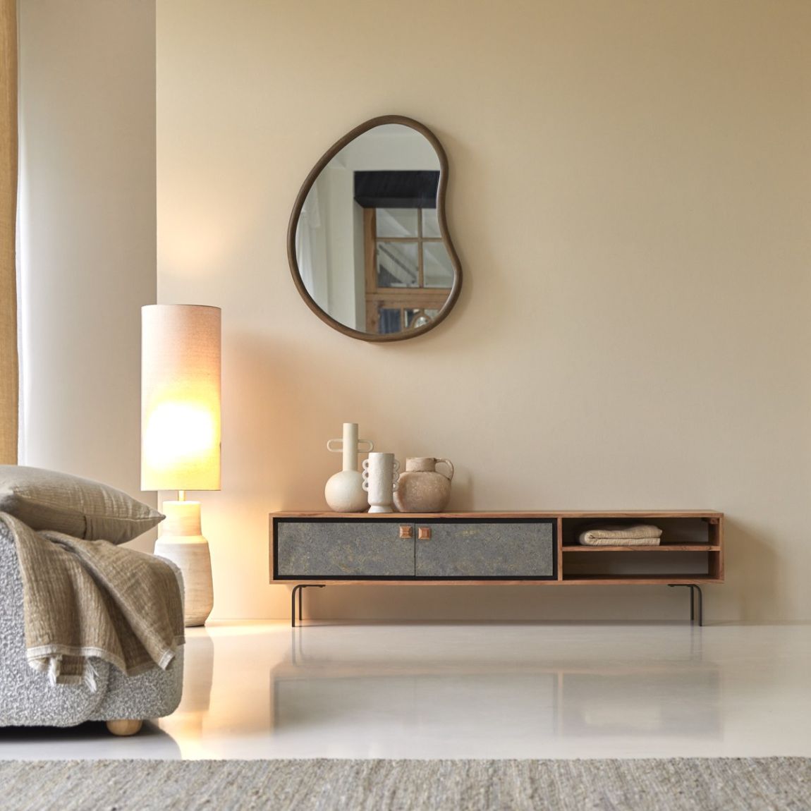 Temis - Acacia Wood TV Cabinet 160 cm Temis main product photo