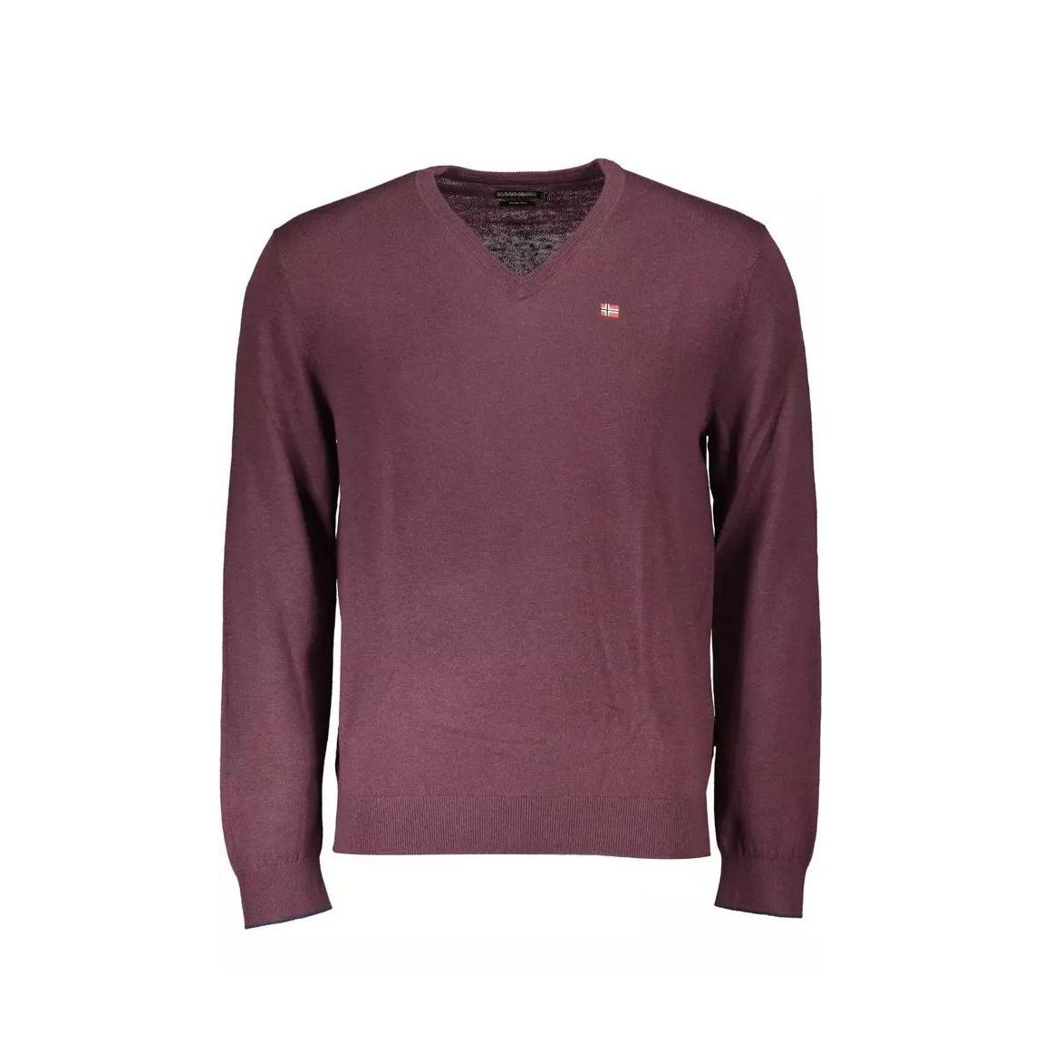 VNeck Jumper Cotton Knitwear - Red Sweaters main product photo