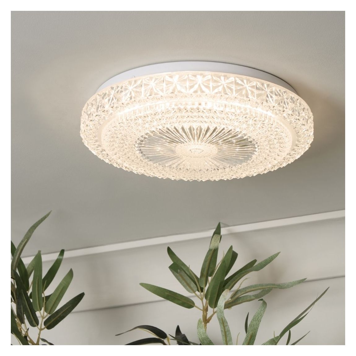 Adler Small Acrylic LED Flush Ceiling Light main product photo