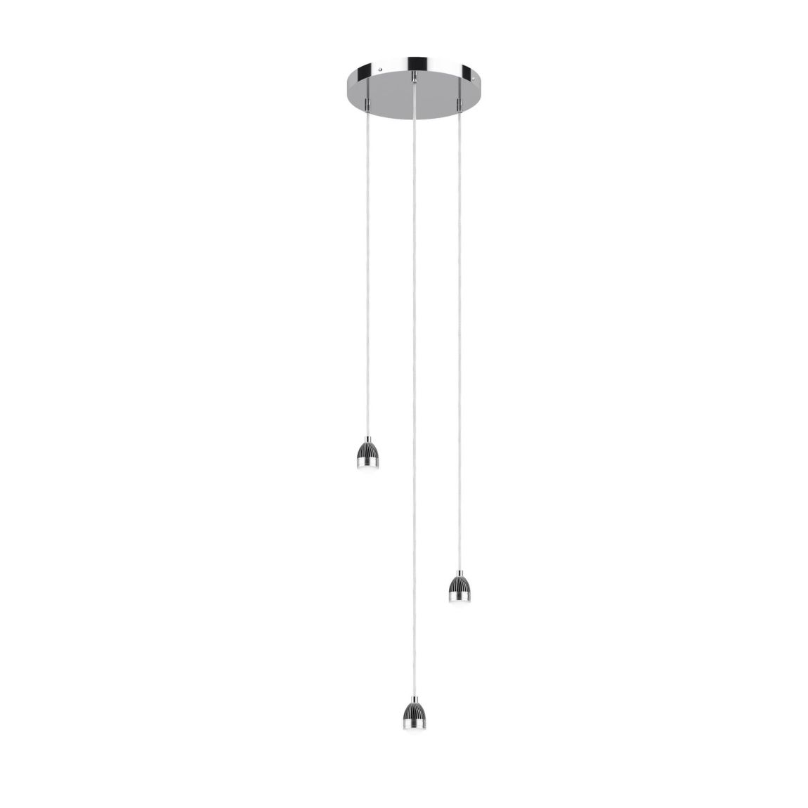 3 Light Cluster Modular Suspension Polished Chrome LED main product photo
