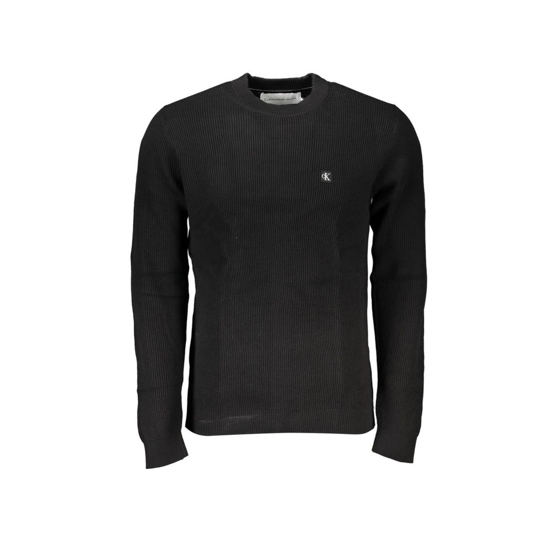 Ribbed Crew Neck Sweater K50K507346 - Black main product photo