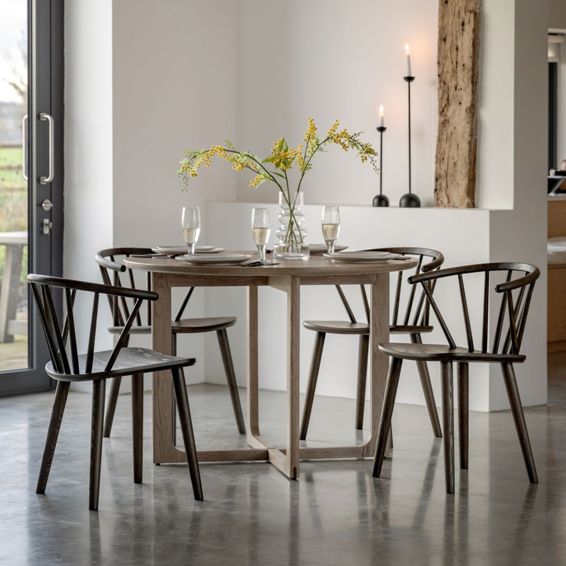 Timberline Round Dining Table Smoked main product photo