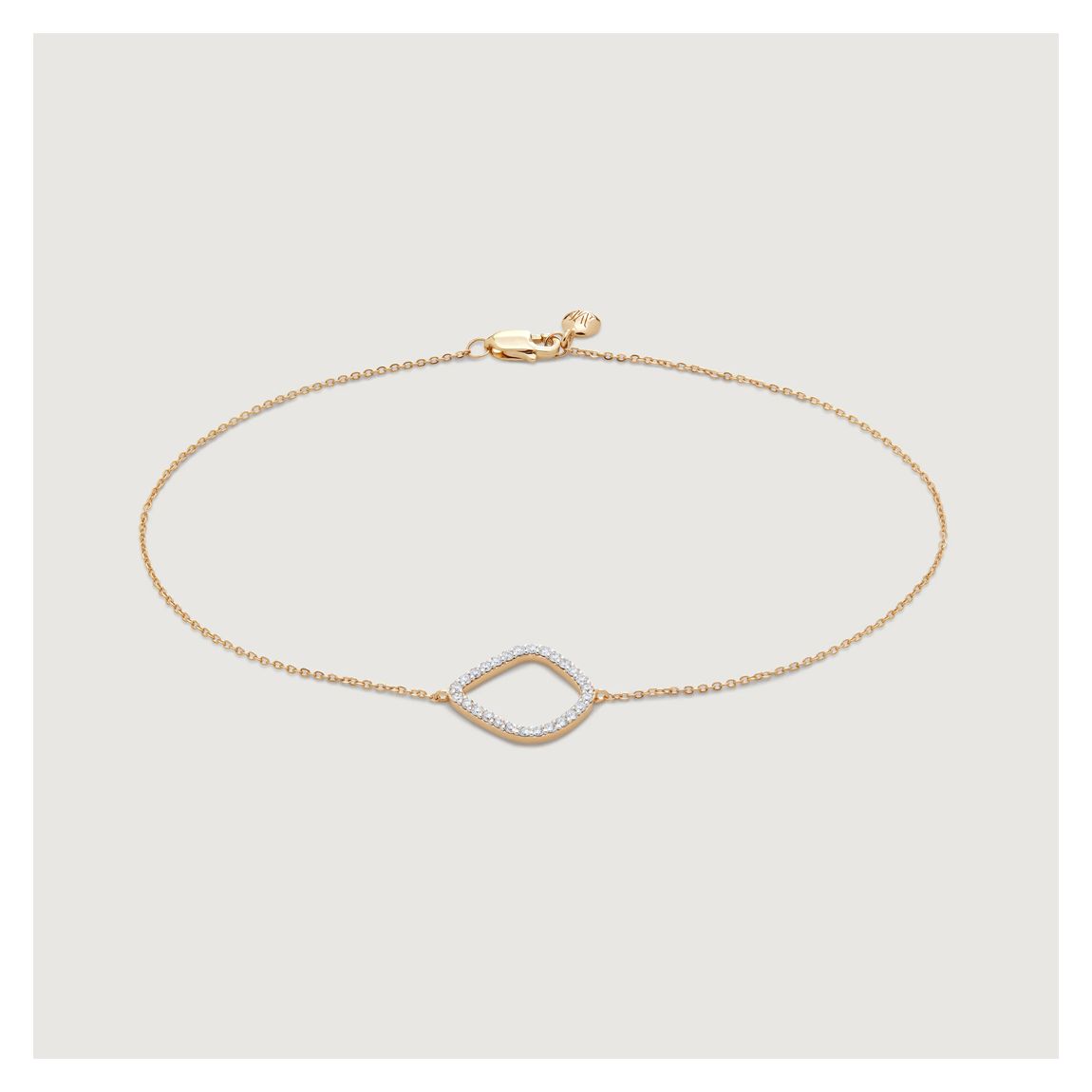Gold Lab Grown Diamond Riva Kite Chain Bracelet - Lab Grown Diamond main product photo