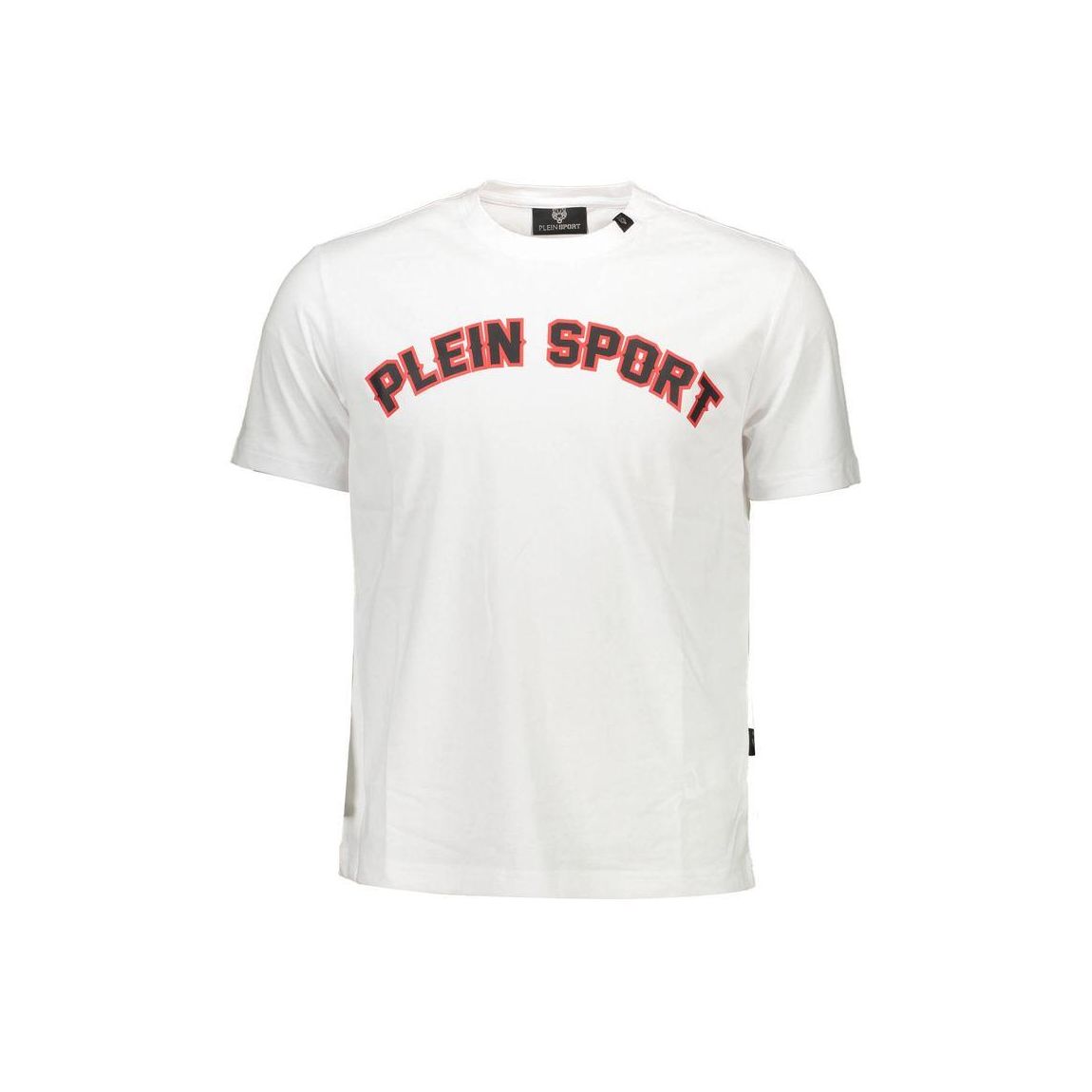 Curved Hem TShirt Short Sleeve Crew Neck - White T-Shirts main product photo