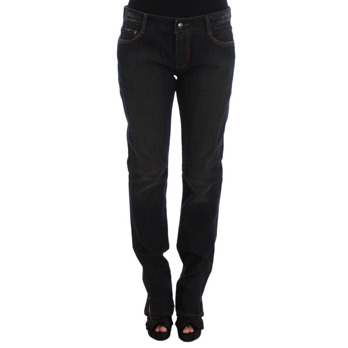 Straight Leg Denim Pants Wo - Blue Jeans main product photo