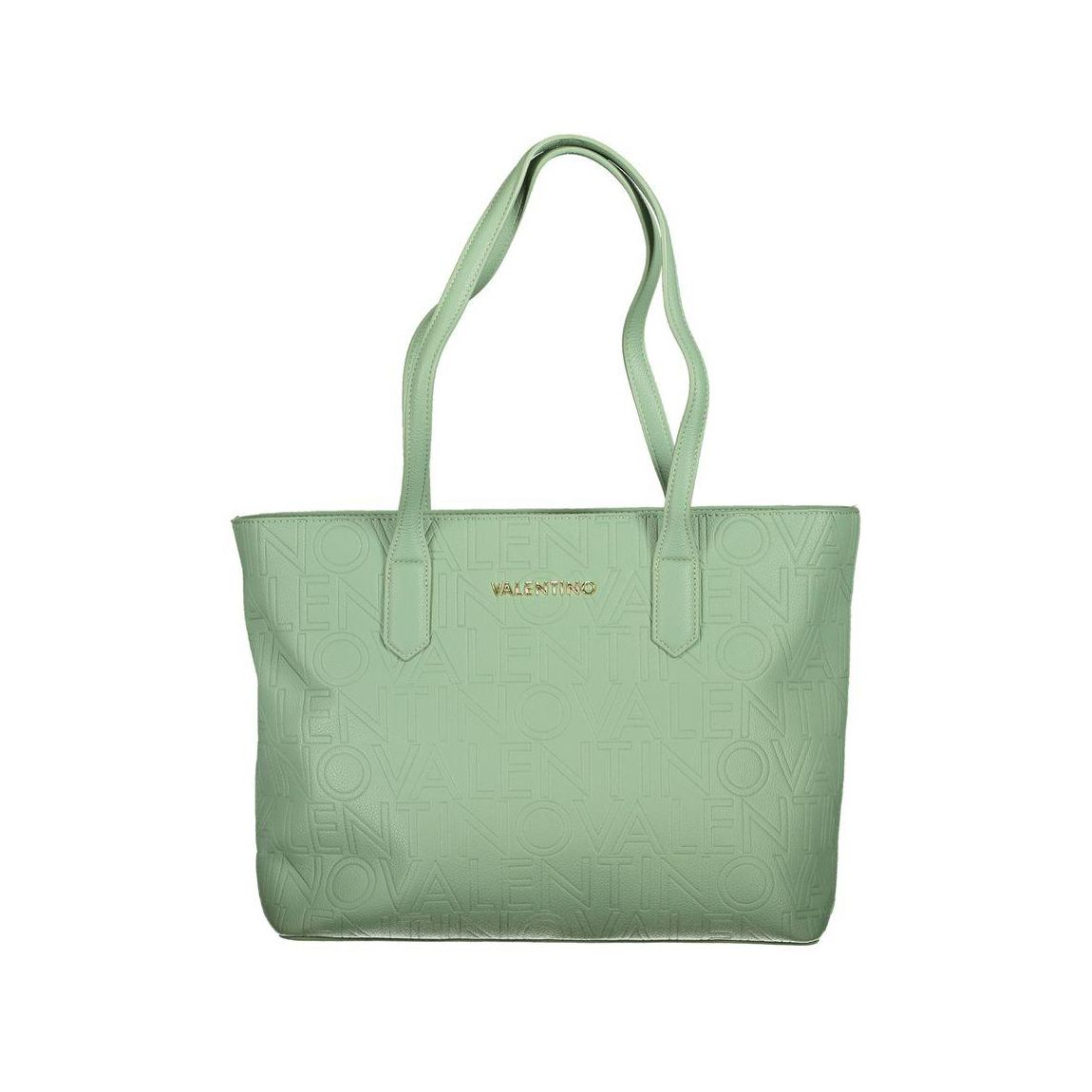 Valentino Logo Tote Bag Wo - Green Handbags main product photo