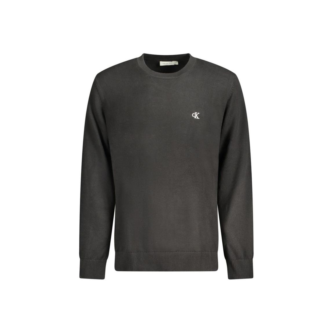 Crew Neck Sweater Classic Fit - Black main product photo