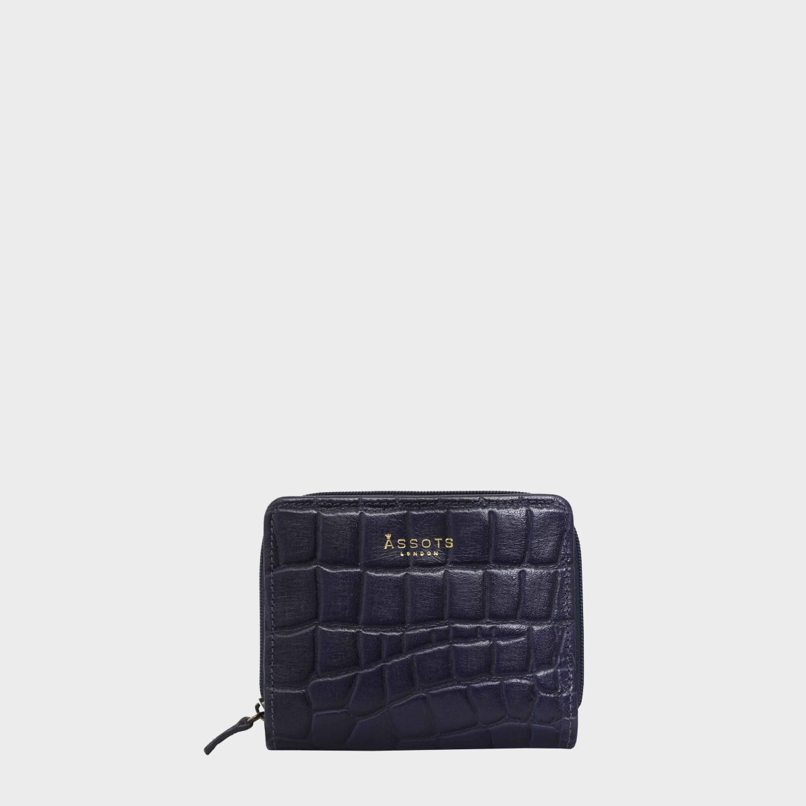 'JOLLY' Croc Real Leather Designer Zip-Top Wallet Purse main product photo