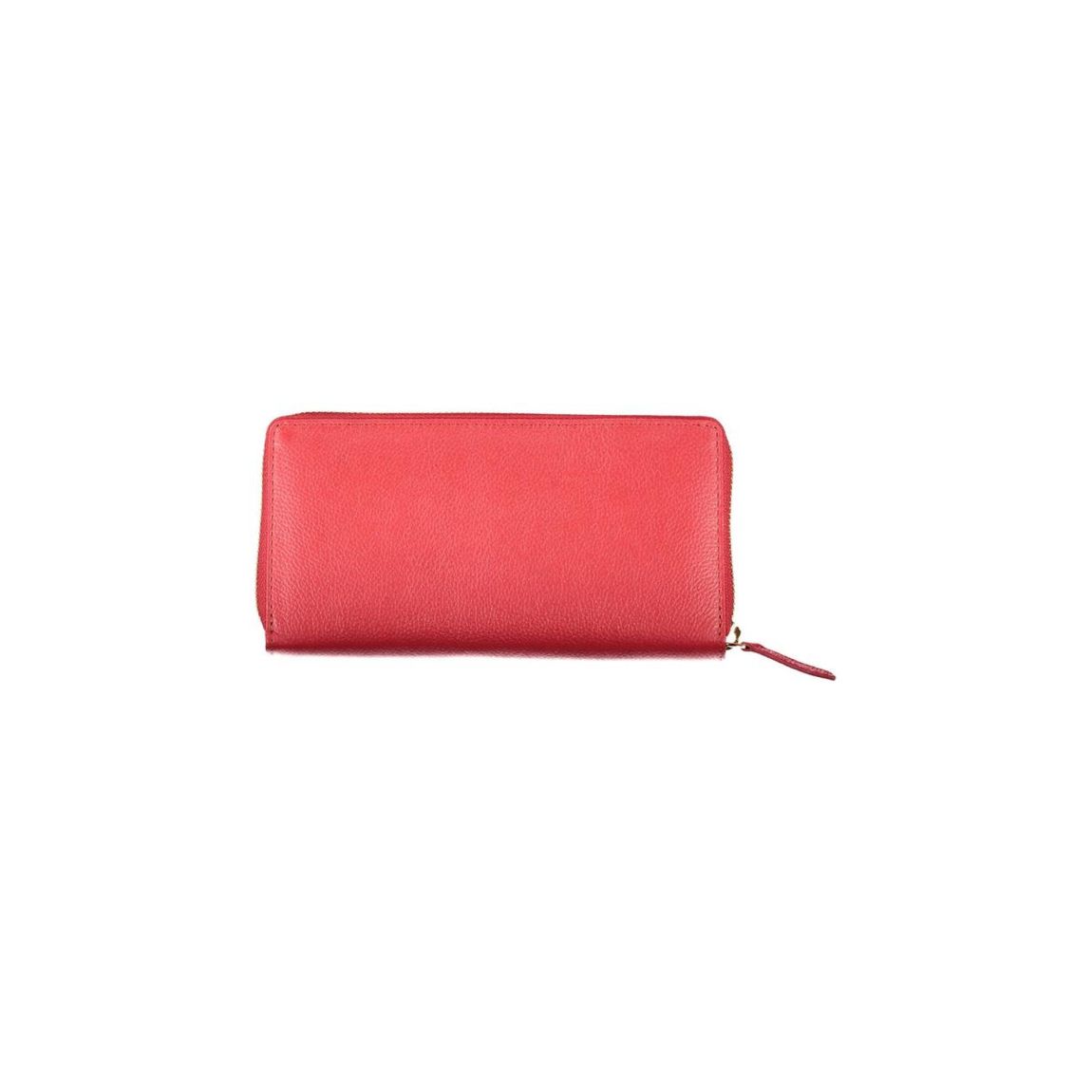 Zip Around Wallet Pebbled Leather Wo - Red main product photo