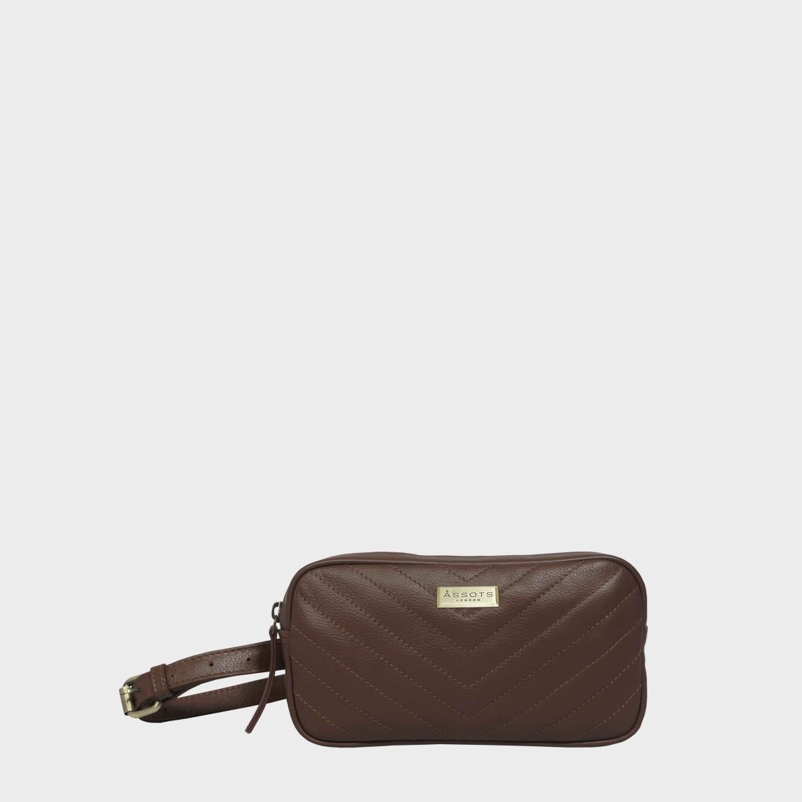 STELLA' Quilted Pebble Grain Leather Bum Belt Bag main product photo