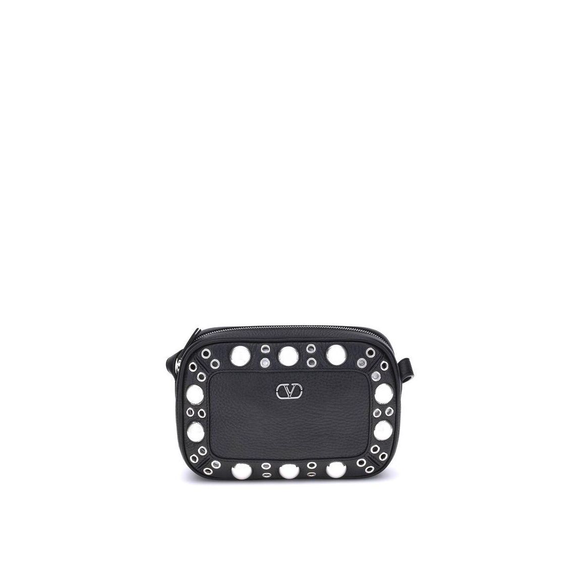 Eyelet Crossbody Bag Wo - Black Shoulder Bags main product photo