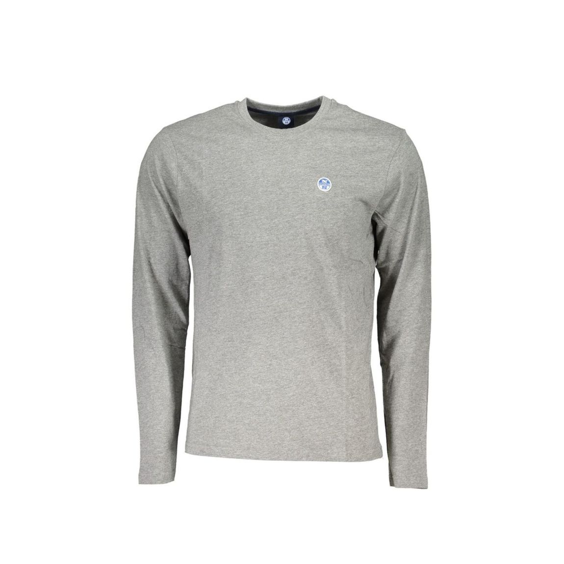 Long Sleeve Crew Neck Tee - Gray T-Shirts main product photo