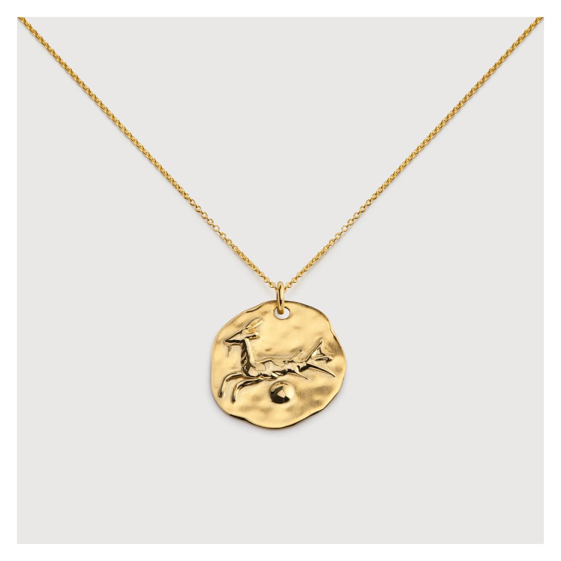 Gold Vermeil Capricorn Zodiac Chain Necklace main product photo