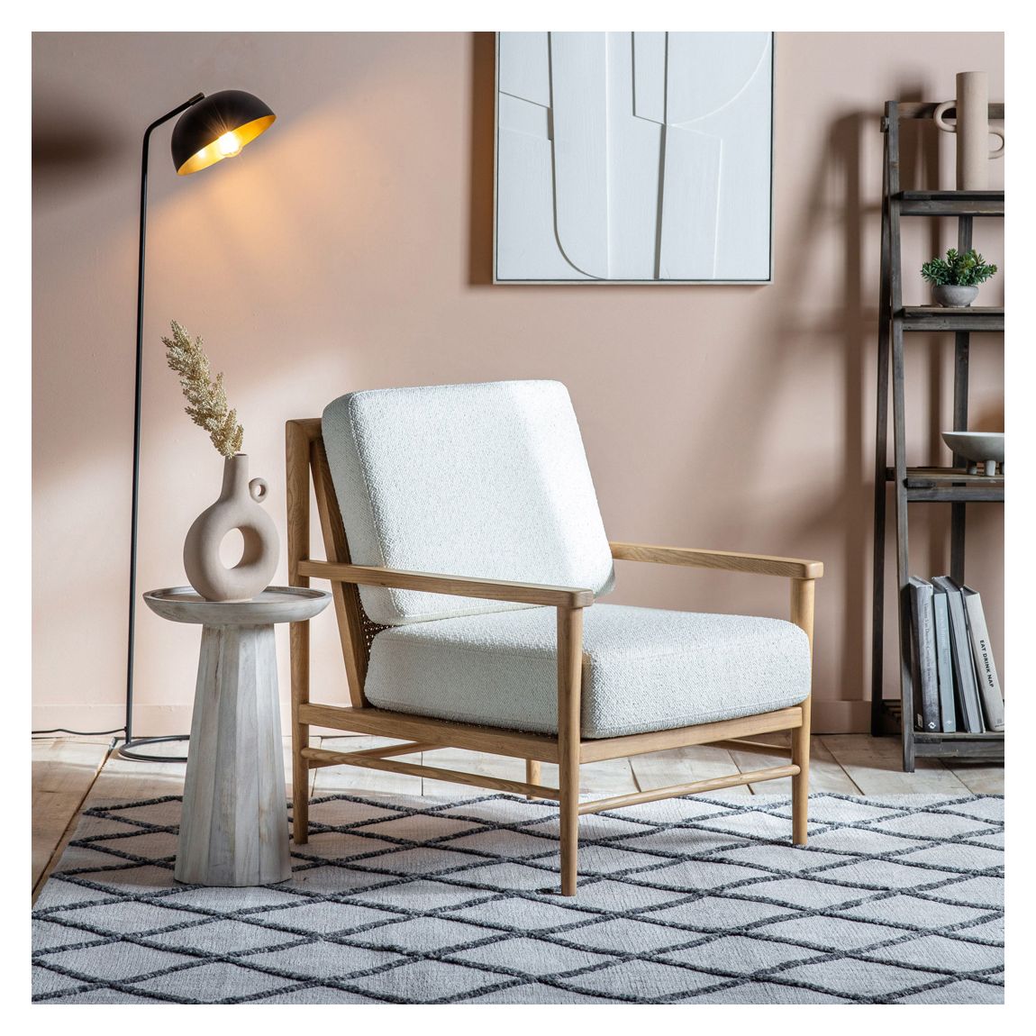 Oswten Armchair, Cream main product photo