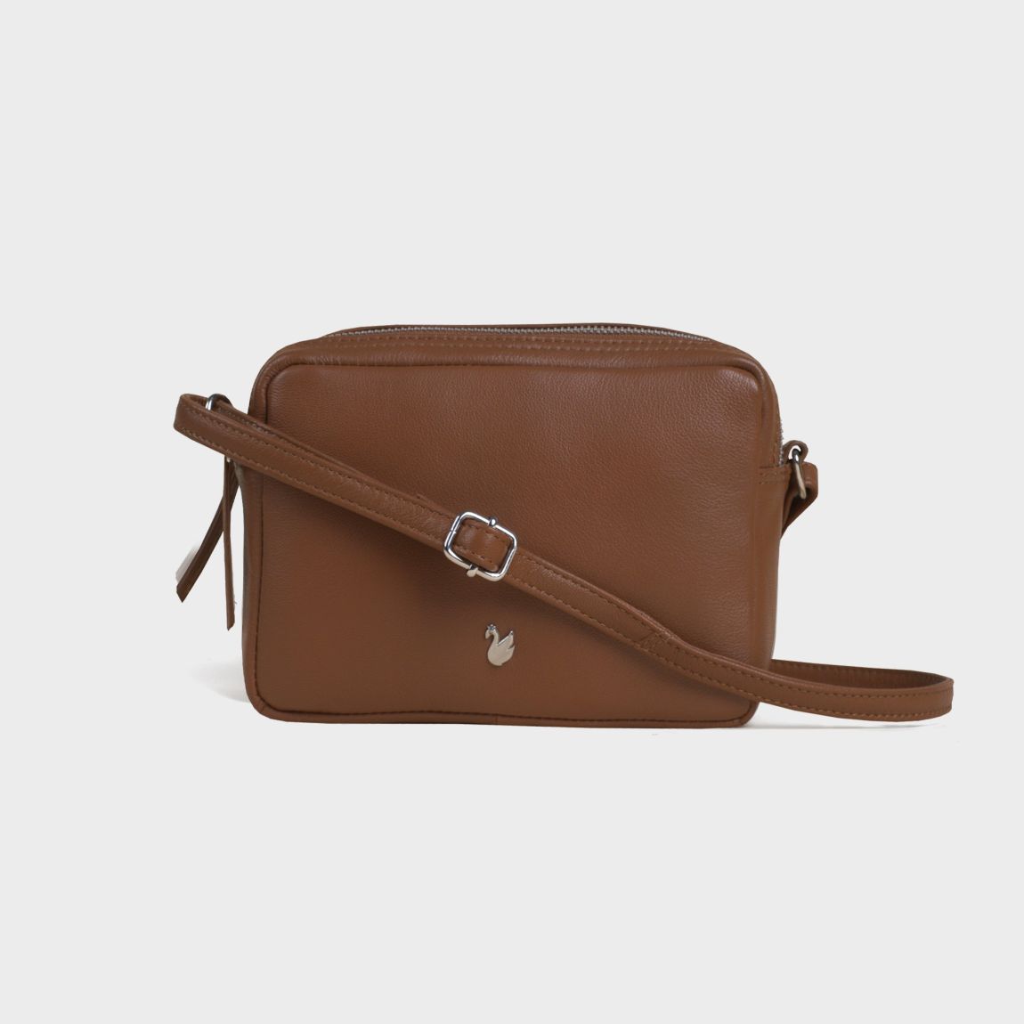 'AVON' Soft Nappa Full Grain Real Leather Crossbody Bag main product photo