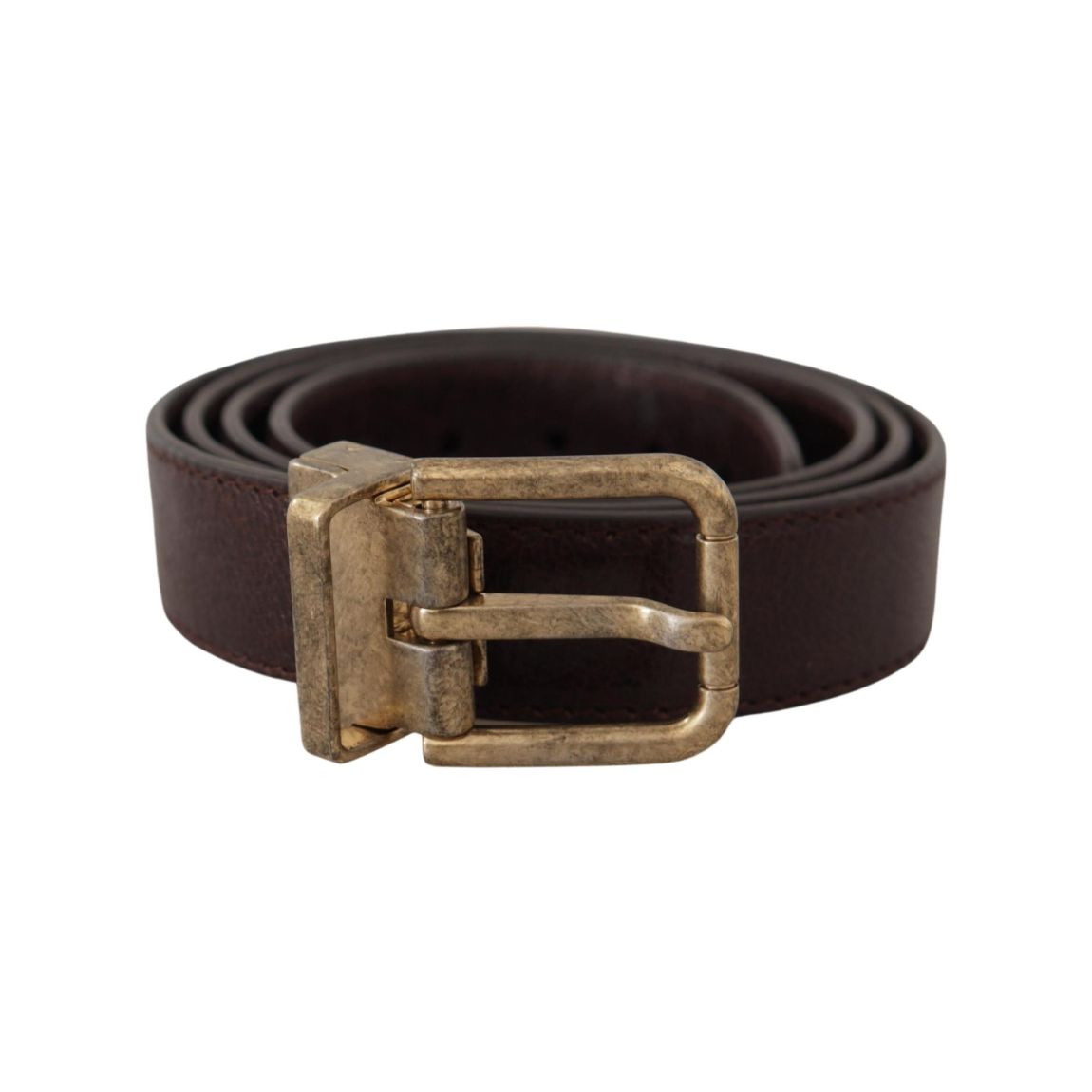 Leather Belt Antique Buckle - Brown main product photo