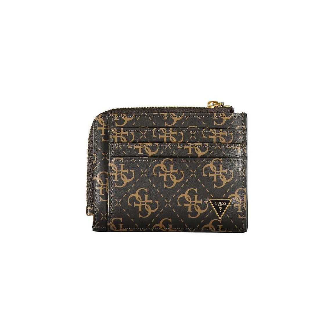 ZipAround Card Holder Wallet Brown Logo main product photo