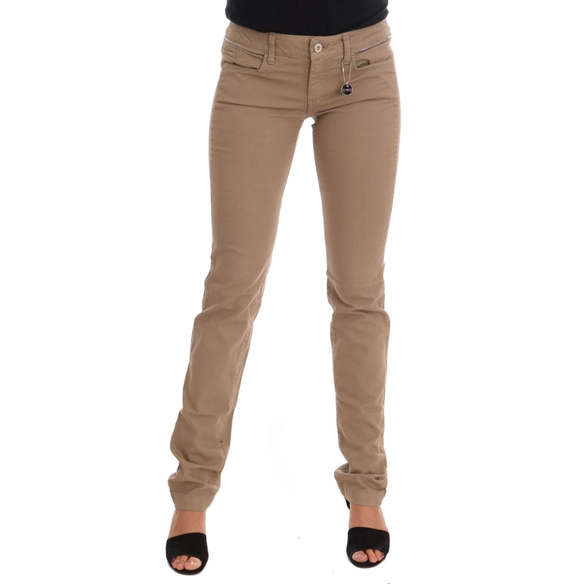 Costume National Pants Casual Style Wo - Beige Jeans main product photo
