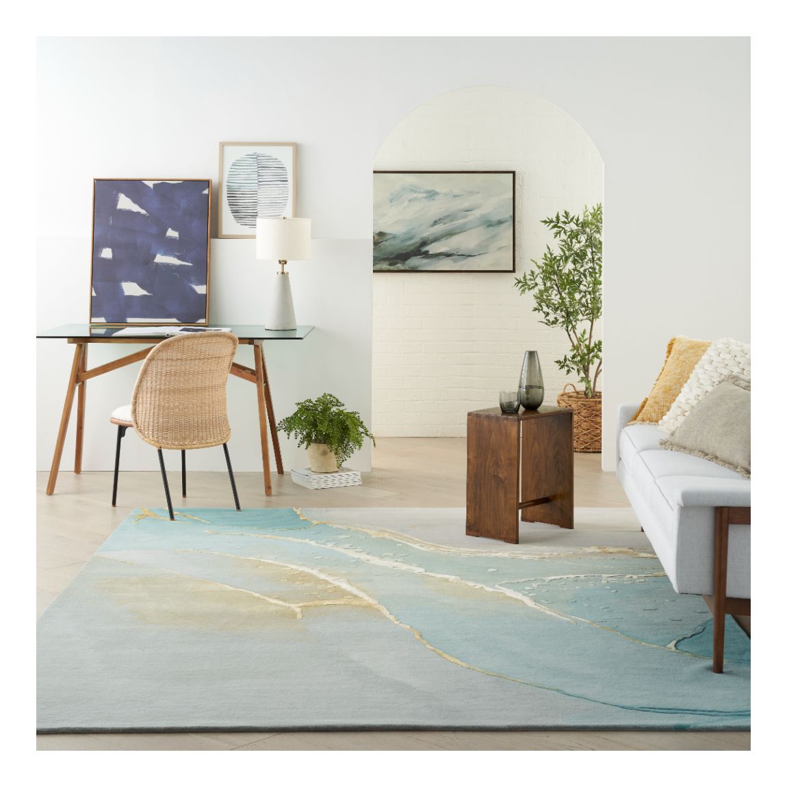 Prismatic - Grey Seafoam - 175cm x 114cm main product photo