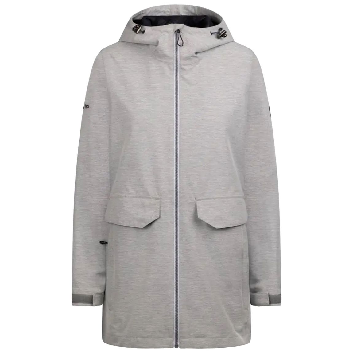 Womens/Ladies Crystals Waterproof Jacket Platinum Marl main product photo
