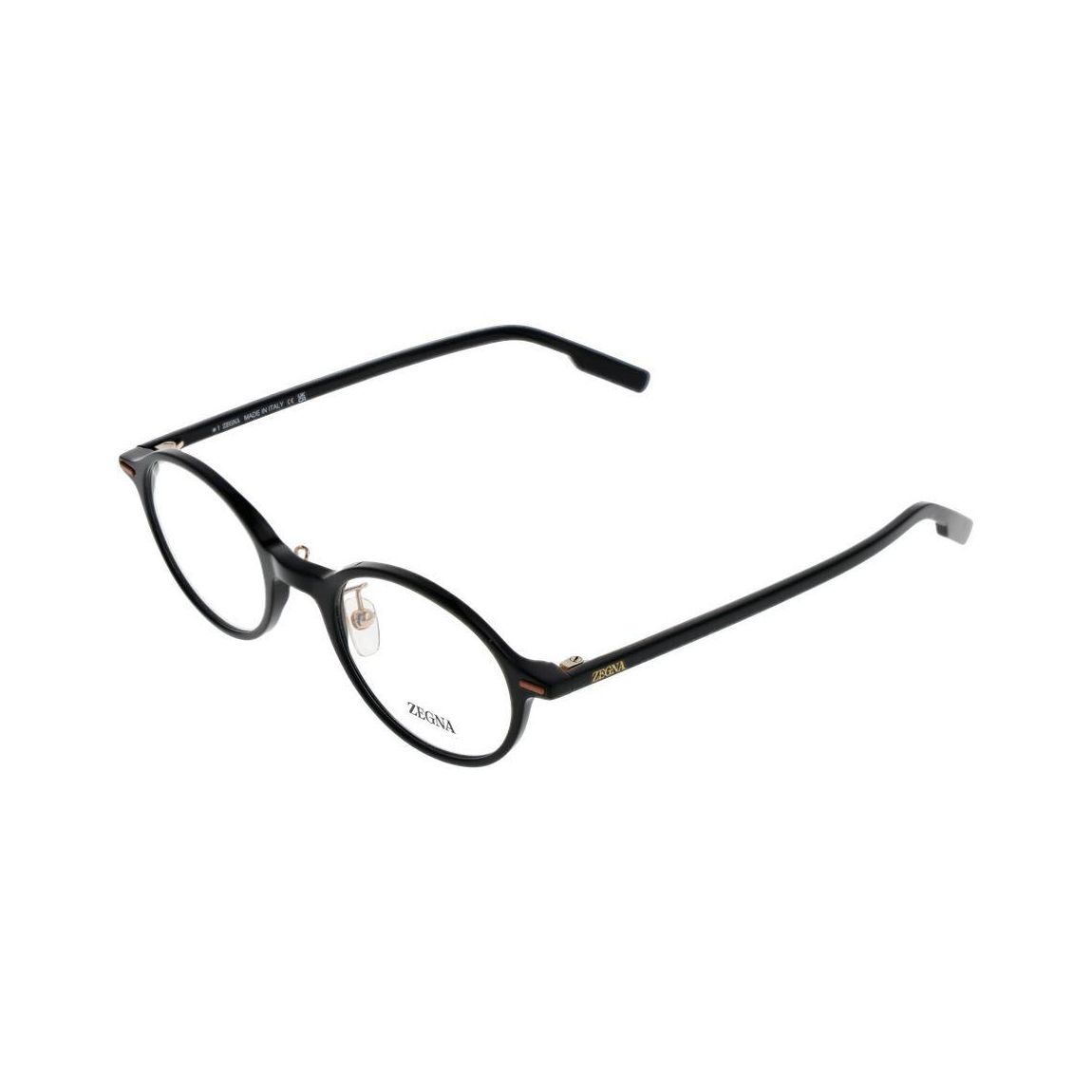 EZ5020 Round Eyeglasses - Black Frames For main product photo