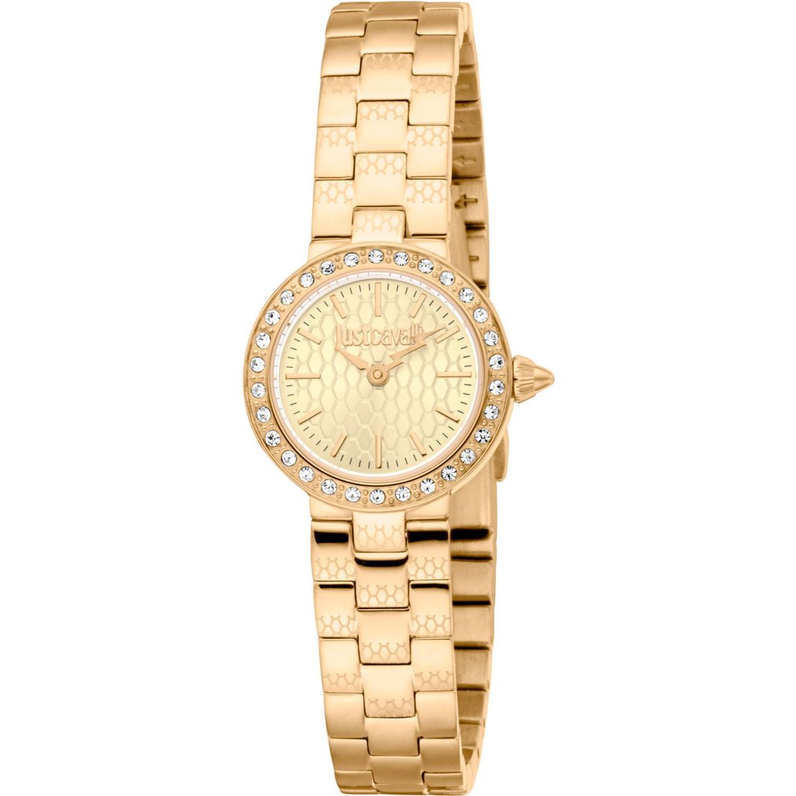 Stainless Steel Quartz Analog Watch with Logo Wo - Yellow Watches main product photo