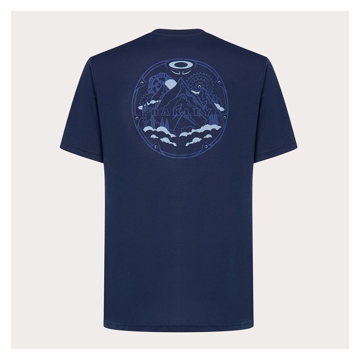 Navy Rings Mountain Cotton T-Shirt main product photo