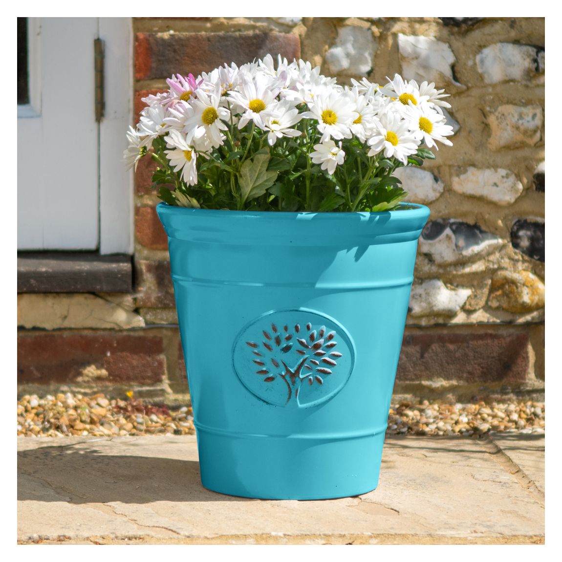 40cm Blenheim Pot - Aqua main product photo