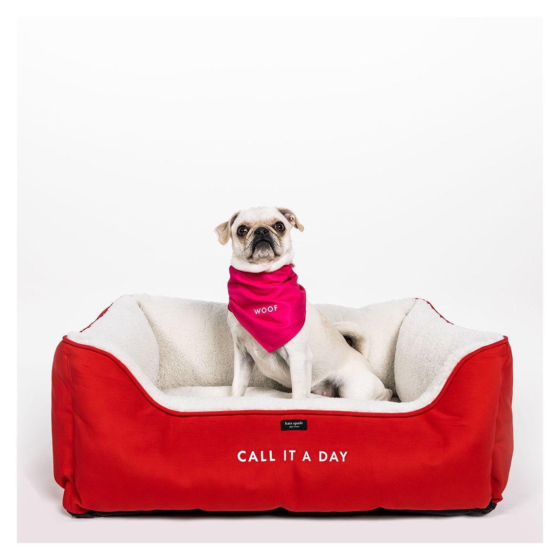 Pet Bed, Colorblock Red/Pink (Call It A Day) main product photo