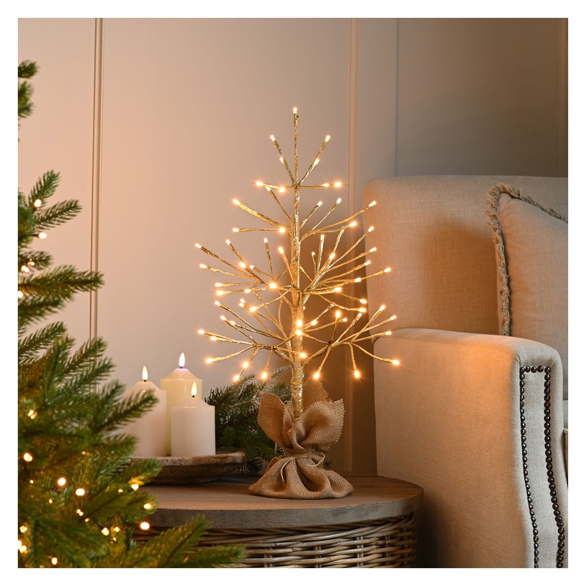 Champagne 60cm Twig Tree Warm White main product photo