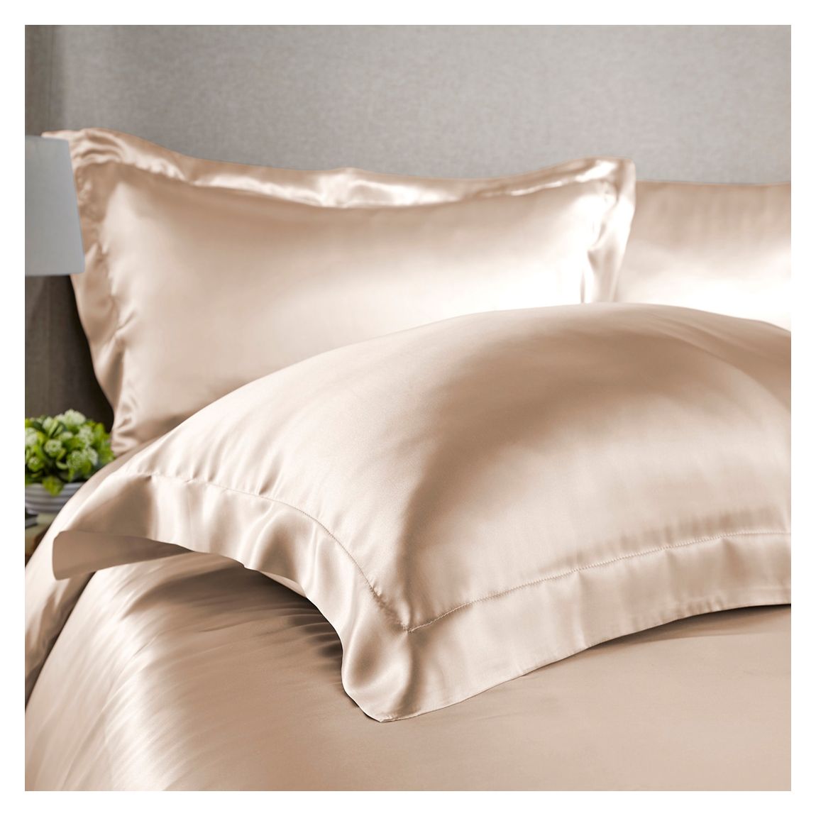 Silk Oxford Pillowcase, Pink main product photo
