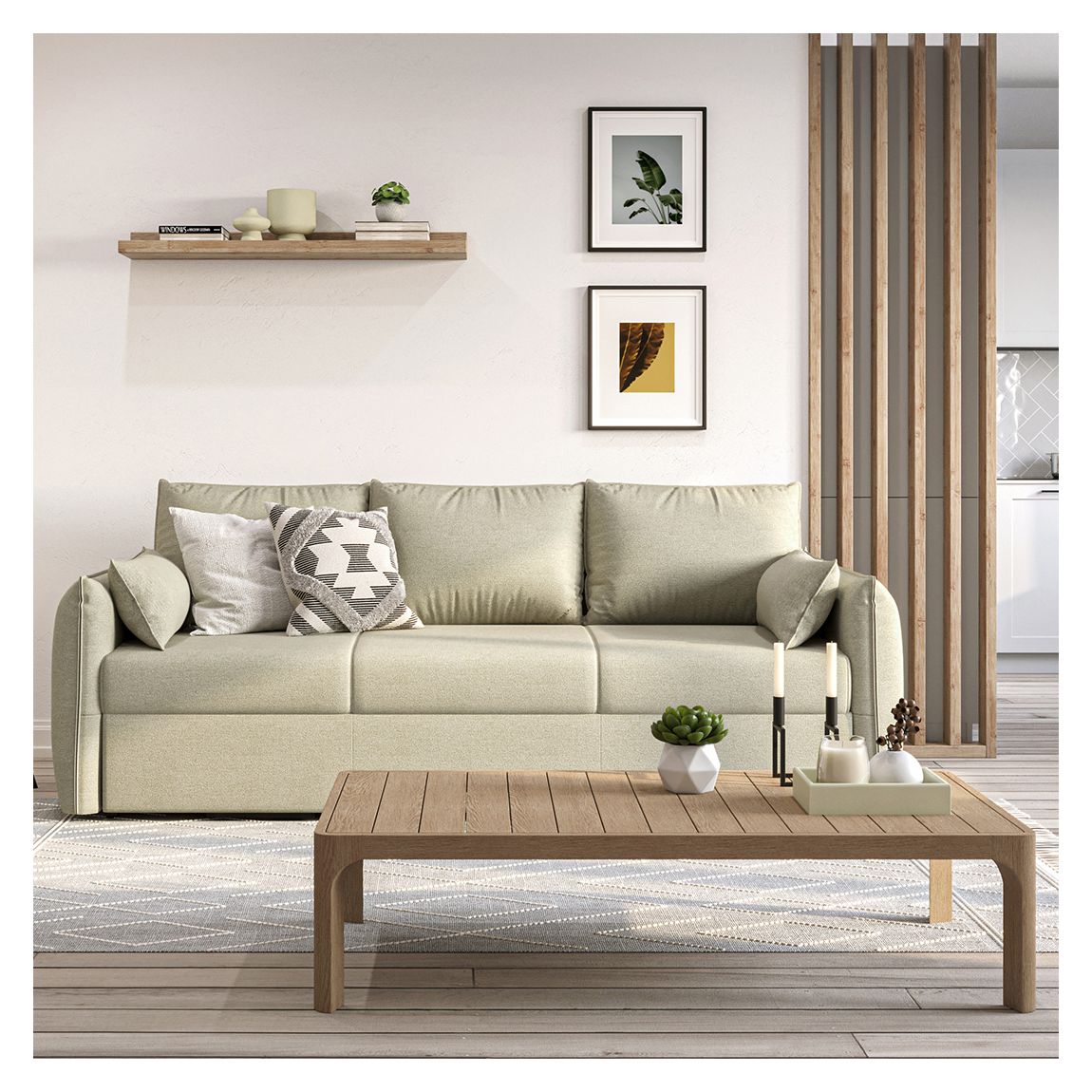Sofa Bed, Beige main product photo