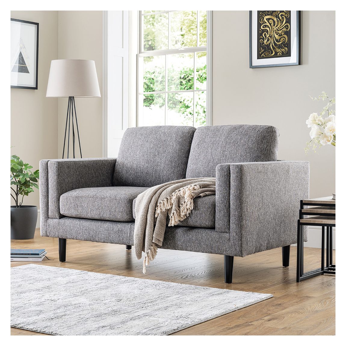Dundee 2 Seater Sofa, Charcoal main product photo