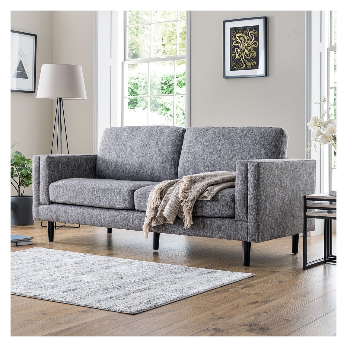 Dundee 3 Seater Sofa, Charcoal main product photo