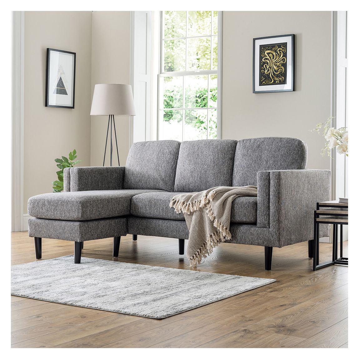 Dundee Reversible Chaise Sofa, Charcoal main product photo
