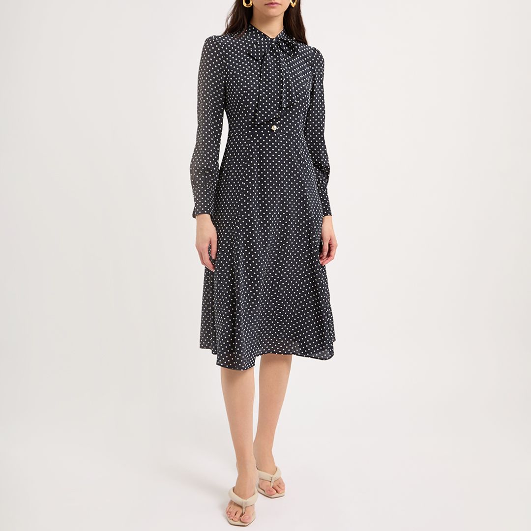 L K Bennett Navy Mortimer Dress - BrandAlley