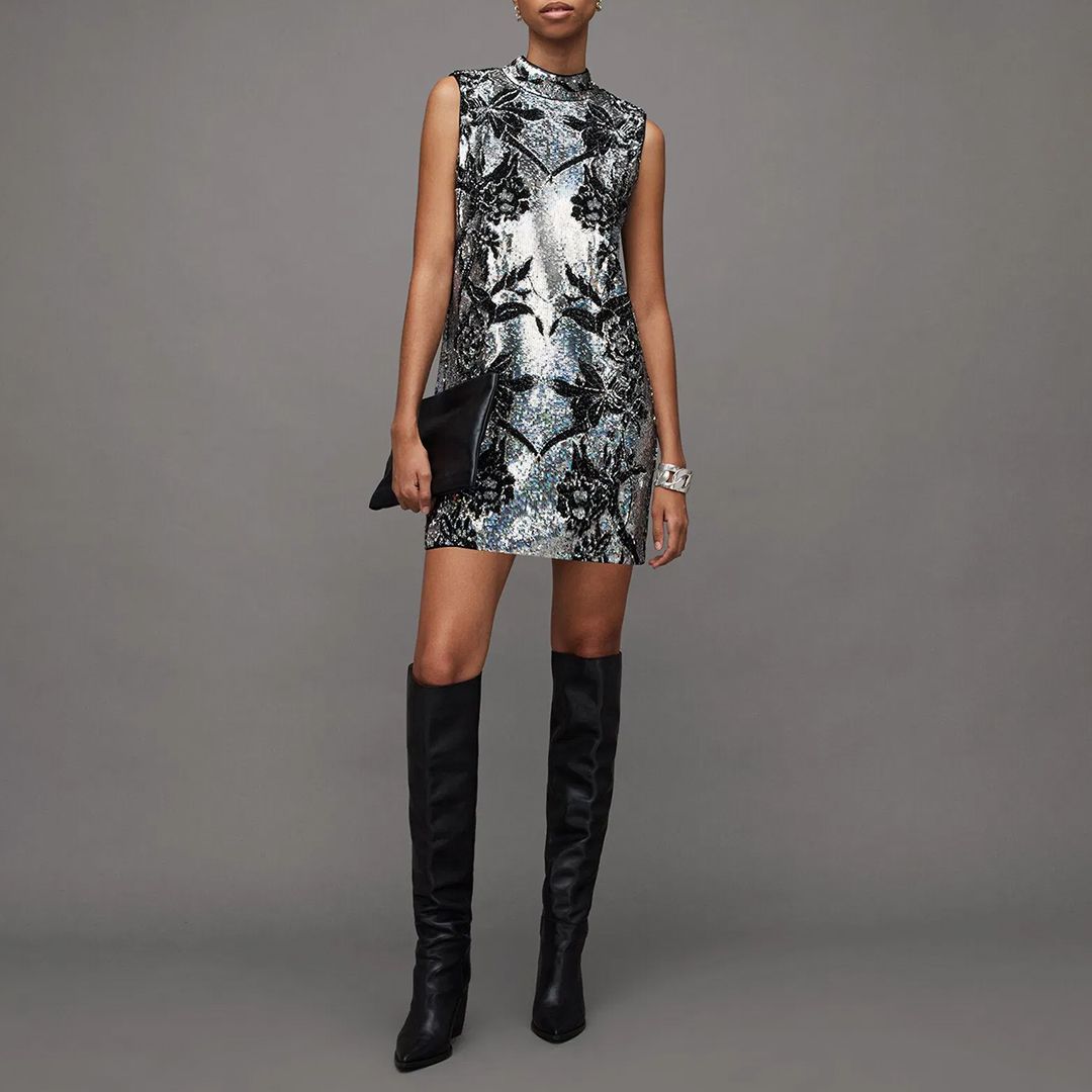 Sequin Mini Dress All Saints Embellished Dress ALLSAINTS Noushka Embellished Dress Bloomingdale's Sequin Mini Dress All Saints Embellished Dress ALLSAINTS Noushka Embellished Dress Bloomingdale's